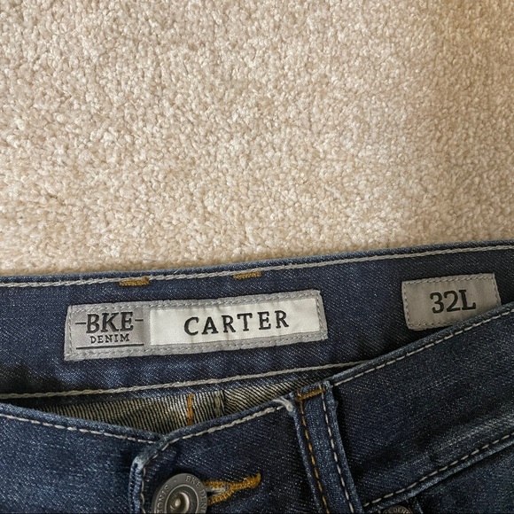 BKE Buckle Carter “distressed” button fly Denim Jeans - Picture 3 of 8